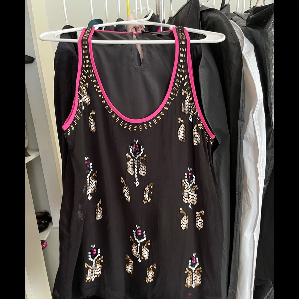Juicy Couture Beaded Navajo Style Tank sz S